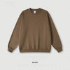 BE men's clothing solid color heavy terry 440G loose crew neck Sweatshirts