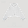 BE Women's Spring Hooded Pullover Sweatshirt Fleece Thickened Sexy Girl Crop Top Hoodie
