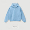 BE Loose Fleece Solid Zip Hoodie
