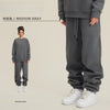 BE Men's Solid Color Fleece Thickened Elastic Waist Casual drawstring Sports Jogger Sweatpants