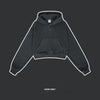 BE Women's Spring Hooded Pullover Sweatshirt Fleece Thickened Sexy Girl Crop Top Hoodie