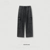 BE Vintage Washed Pure Cotton Short Sleeve & Elastic Waist Sweatpants Set