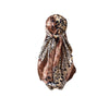 Leopard Print Silk Square Scarf Retro Hip Hop Cool Bandana