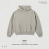 BE Flower Yarn Shoulder Hooded Sweater Trousers Set