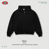 BE Autumn and Winter Heavy 320g Flower Sand Embroidered Hooded Zipper Sweater Jacket