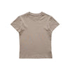 Following Shoulder Slim Lycra Cotton Solid Color Stretch Basic Short Sleeve T-Shirt