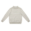 High Intelligence Old Money Wind Contrasting Colors Striped Comfortable Knitted Sweater Loose Polo Shirt Autumn and Winter