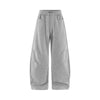 Double pleated eggshell fleece  fleece slacks