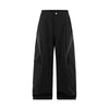 Sports Wear-resistant Large Pocket Splicing Straight Casual Pants