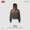 BE Static Luxury Old Money Wind Hooded Zipper Loose Shoulder Sweater Jacket
