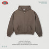 BE Autumn and Winter Heavy 320g Flower Sand Embroidered Hooded Zipper Sweater Jacket