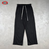 BE THRIVED Autumn and Winter Old Money Wind Flower Yarn Curved Bone-breaking Loose Straight Casual Trousers
