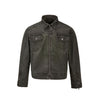 "Washed Tooling Jacket" Canvas Denim Old Deconstruction Multi-cut Zipper Jacket