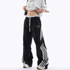 Jimmy Striped Loose Straight Hip Hop Casual Pants