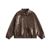 Maillard Locomotive PU Leather Jacket Loose Jacket