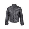 "Old Motorcycle Jacket" Premium Sense Stand-up Collar Old Leather PU Three-dimensional Cut Jacket