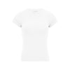 Following Cotton Ammonia High Elastic Front Shoulder Elastic T-shirt Short Sleeve