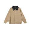 TaelePlus Premium Retro Colour Colour Collar Jacket