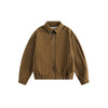 STAFFPICK Basic Thin Velvet Lapel Jacket Corduroy Top