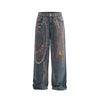 Eon Modish High Street Personalized 3D Printed Denim Trousers