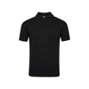 MADEEXTREME Wool-blend POLO Neck Vertical Texture Short-sleeved Knitted Sweater