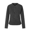 11KN Slim-fit Breasted Pleated Waist Henry Neck Long Sleeve