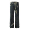 DC Straight Ink Splashing Jeans
