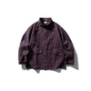 DAVIC Washed Old Stand-up Collar Loose Versatile Jacket