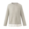STAFFPICK Age-reducing Design Sense Hollow Micro-transparent Knitted Sweater Long Sleeve