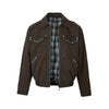 "Plaid Inner" Old Money Style Retro Contrast Color Washed Old Tooling Cleanfit Jacket