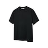 MADEEXTREME Blended Basic Jacquard Solid Color Crew Neck Short Sleeve T-Shirt