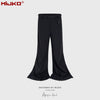 MIJKO Three-dimensional Tailoring Flared Pants Micro-Latin Pants Trousers