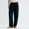 Lyocell Linen Loose-fitting Straight-leg Slacks