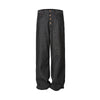 MADEEXTREME Retro Primary Color Washed Denim Slightly Wide-leg A-word Pants