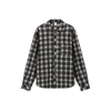 Small Stand-up Collar Casual Plaid Long-sleeved Shirt Thin Jacket Top