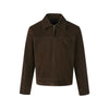 MADEEXTREME Imitation Cow Suede Jacket with Lapel Neck