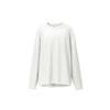 Inflation Waffle Contrast High Neck Old Money Style Rough Sleeves Long Sleeve T-Shirt