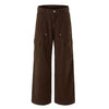 Niche Design Wide-leg Straight Trousers