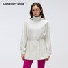 DIQIAN Hooded Stand-up Collar Medium and Long Sports Jacket