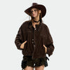 Jimmy Vintage Stand-Up Collar Short Jacket