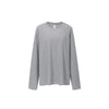 Inflation Loose Pinstripe Lazy Crew Neck Long Sleeve