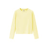 Inflation High Elastic Silhouette Solid Color Bottoming Shirt Top