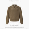 TRYTHMCLUB Mesh  Casual Lazy V-neck Knitted Sweater