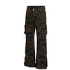 DC Camouflage Multi-pocket Slim-fit Straight Slim Pants