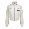 Pokiovo Badge Stand-up Collar Locomotive Leather Jacket Short Jacket