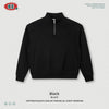 BE THRIVED Old Money Wind Polo Lapel Loose Shoulder Half Open Zip Sweater