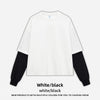 RS Fake Two-piece Contrasting Color Splicing Long Sleeve