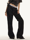 Jimmy Vintage Denim Straight Wide Leg Jeans