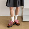 British Style Niche Weaving Design Casual Derby Shoes