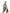 BLACKBB Fake Two-piece Splicing Hollow Printing Long Sleeve